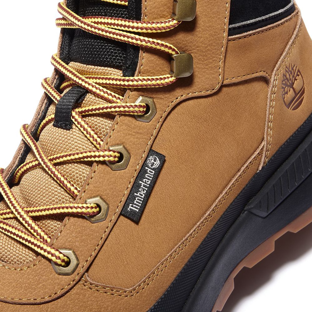 Tenisi Timberland Barbati Maro/Negrii - Field Trekker Mid Boots - Romania - YNMXKA158